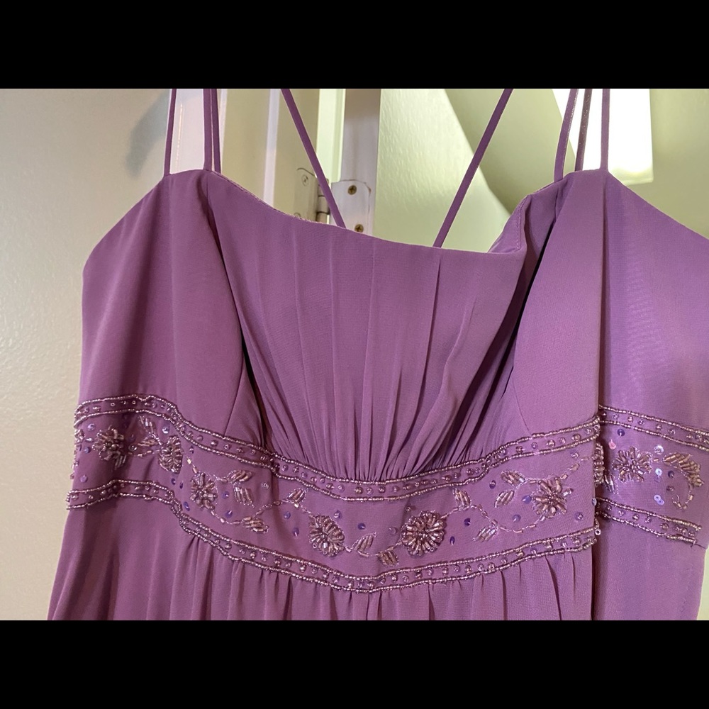 Lilac bridesmaid dress